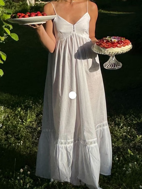 Dresses & Skirts - NWT Djerf Avenue Airy Poplin Midi Dress White